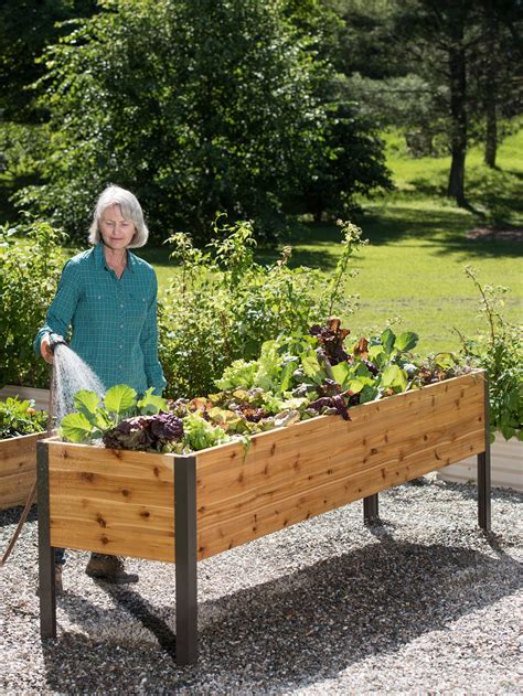 cedar planter box with legs